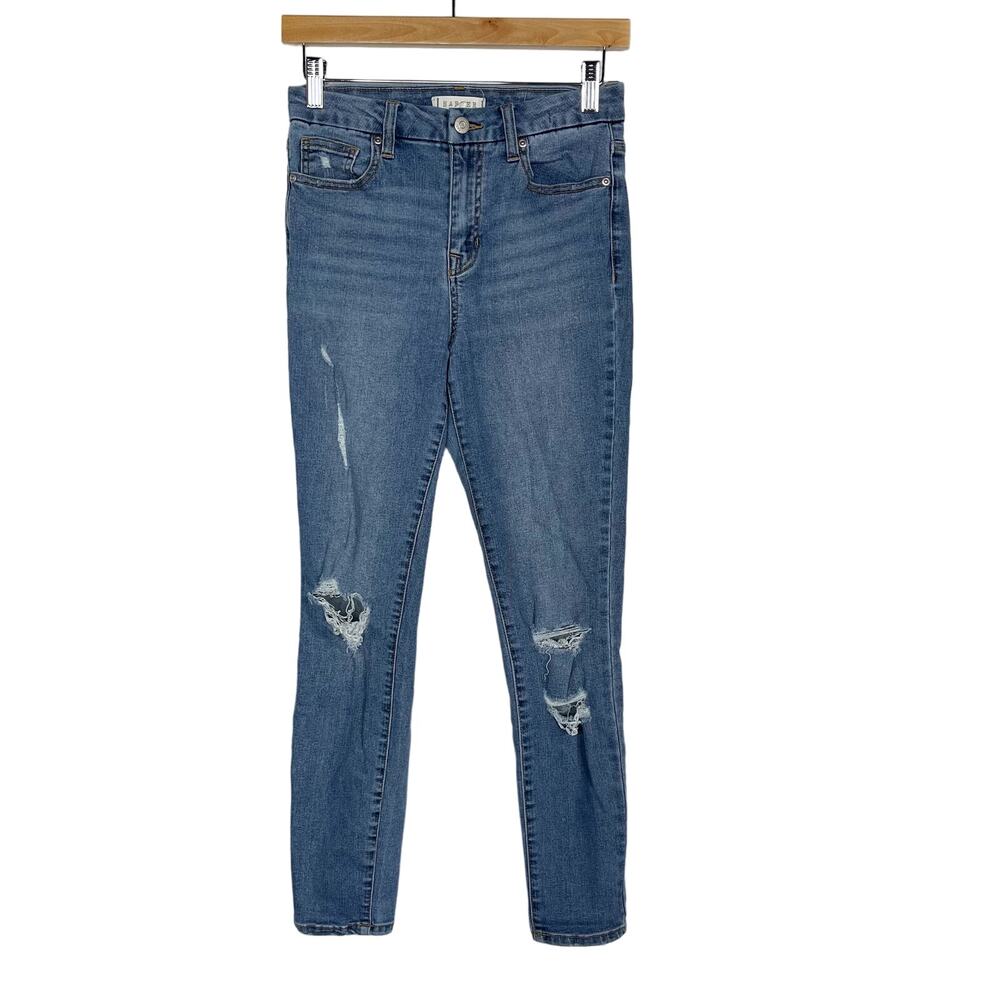 Francescas Harper Heritage Size 27 High Rise Ripped Skinny Jeans Cotton Stretch